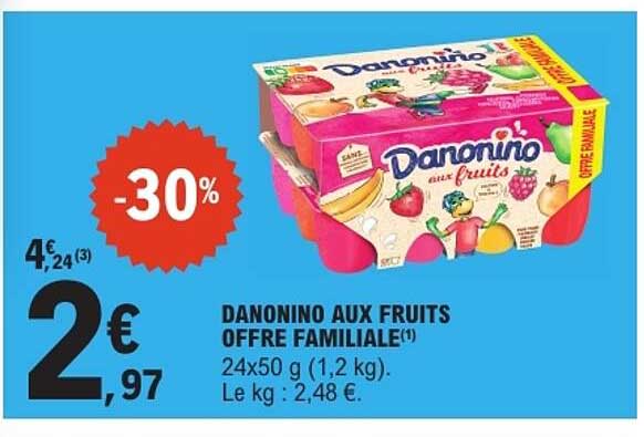 DANONINO AUX FRUITS OFFRE FAMILIALE