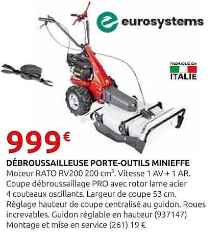 DÉBROUSSAILLEUSE PORTE-OUTILS MINIEFFE