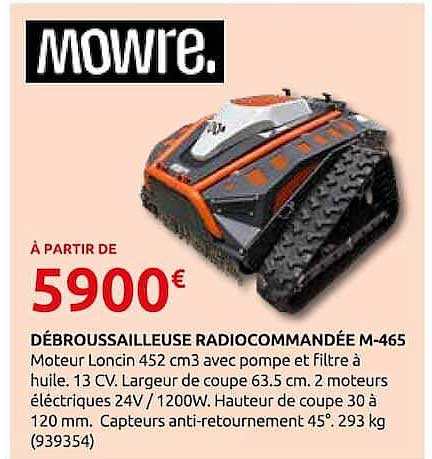 DÉBROUSSAILLEUSE RADIOCOMMANDÉE M-465