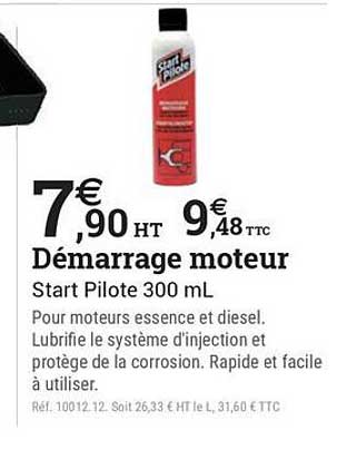 Démarrage moteur Start Pilote 300 mL