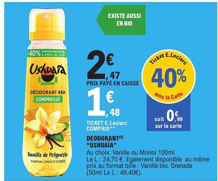 DÉODORANT “USHUAÏA”
