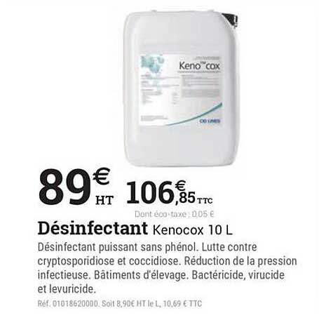 Désinfectant Kenocox 10 L