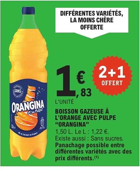 DIFFÉRENTES VARIÉTÉS, LA MOINS CHÈRE OFFERTE