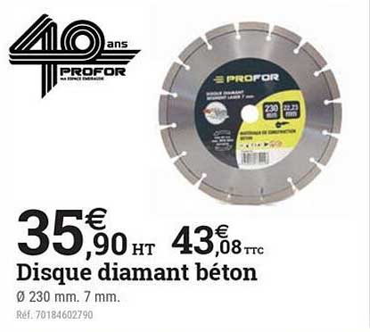 Disque diamant béton