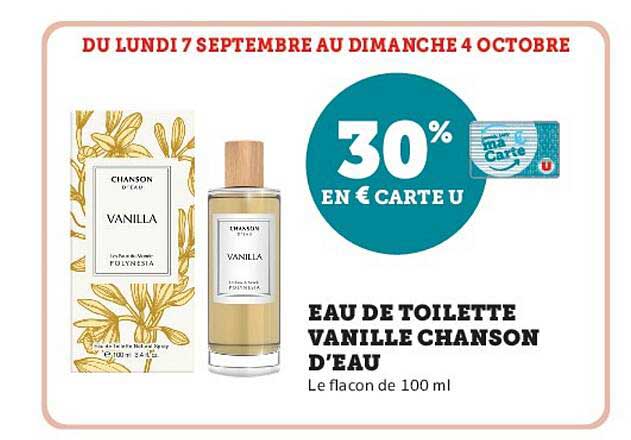 Eau de toilette vanille Chanson d’Eau