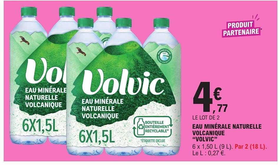 EAU MINÉRALE NATURELLE VOLCANIQUE “VOLVIC”