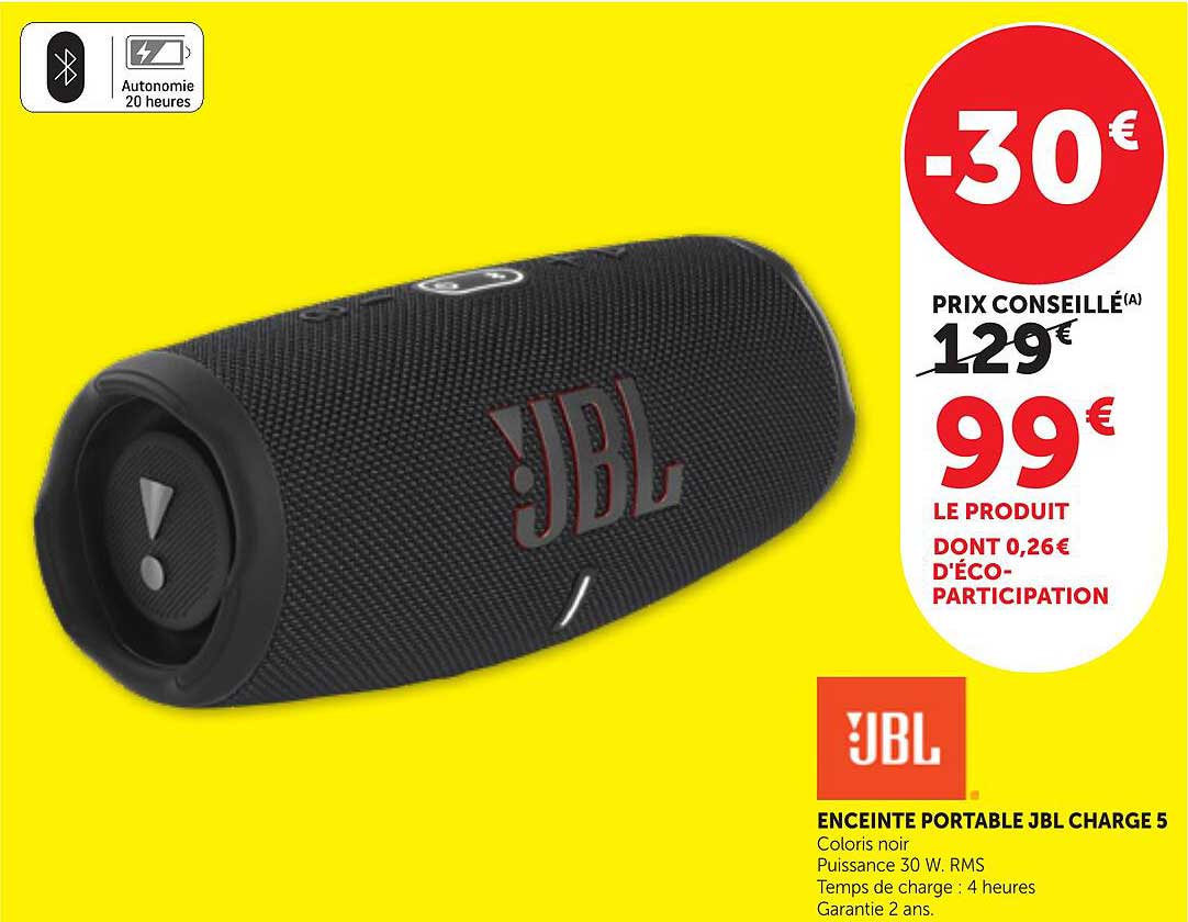 ENCEINTE PORTABLE JBL CHARGE 5