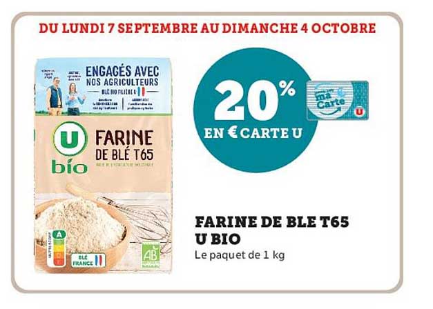 FARINE DE BLE T65 U BIO