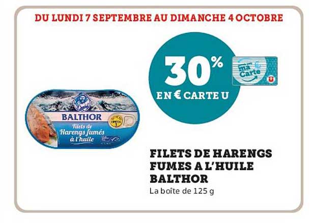 FILETS DE HARENGS FUMES A L’HUILE BALTHOR