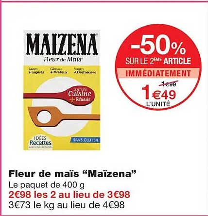 Fleur de maïs “Maïzena”