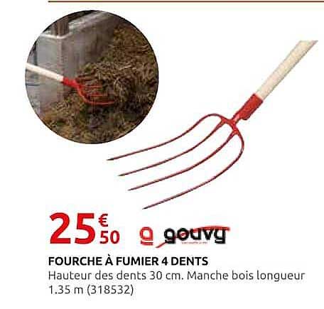 FOURCHE À FUMIER 4 DENTS