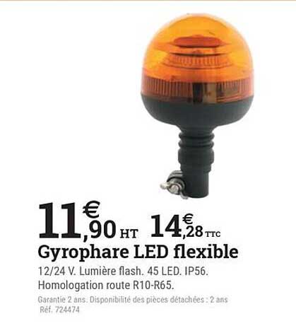 Gyrophare LED flexible