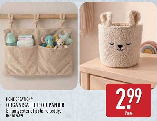 HOME CREATION® ORGANISATEUR OU PANIER