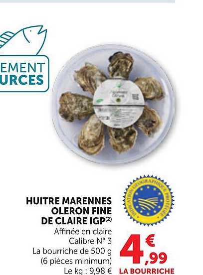 HUITRE MARENNES OLERON FINE DE CLAIRE IGP(2)