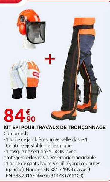 KIT EPI POUR TRAVAUX DE TRONÇONNAGE