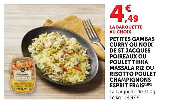 LA BARQUETTE AU CHOIX