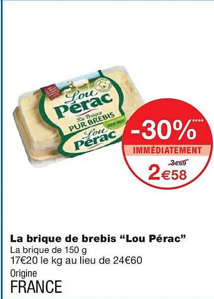 La brique de brebis “Lou Pérac”