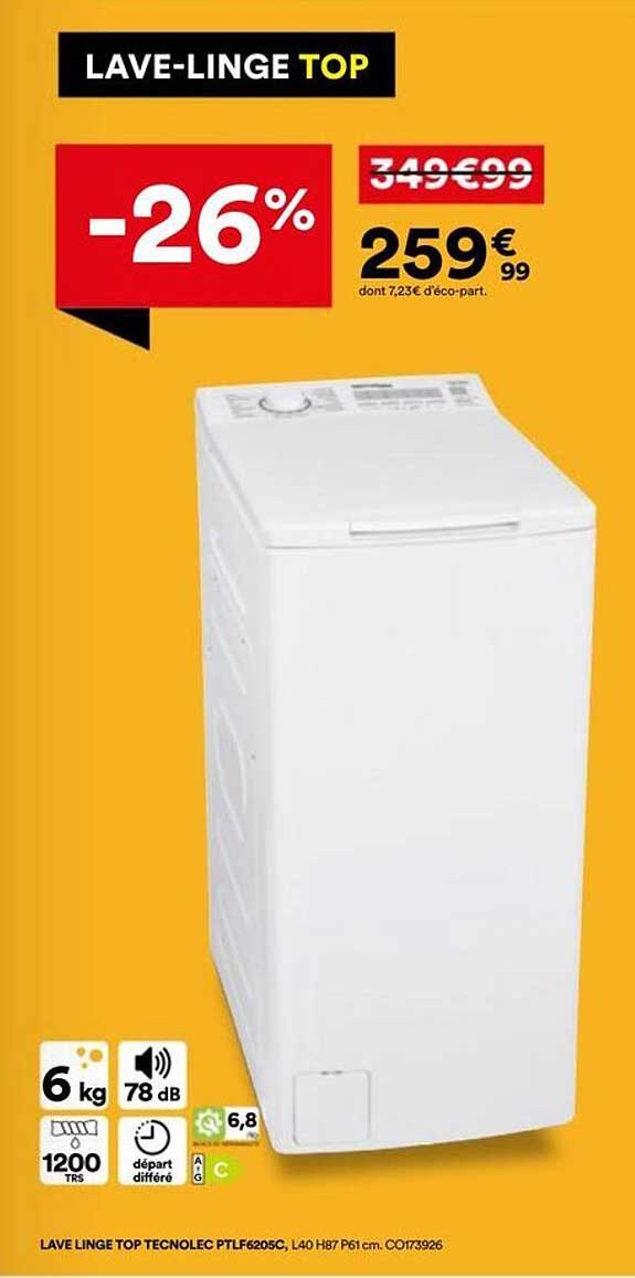 LAVE-LINGE TOP