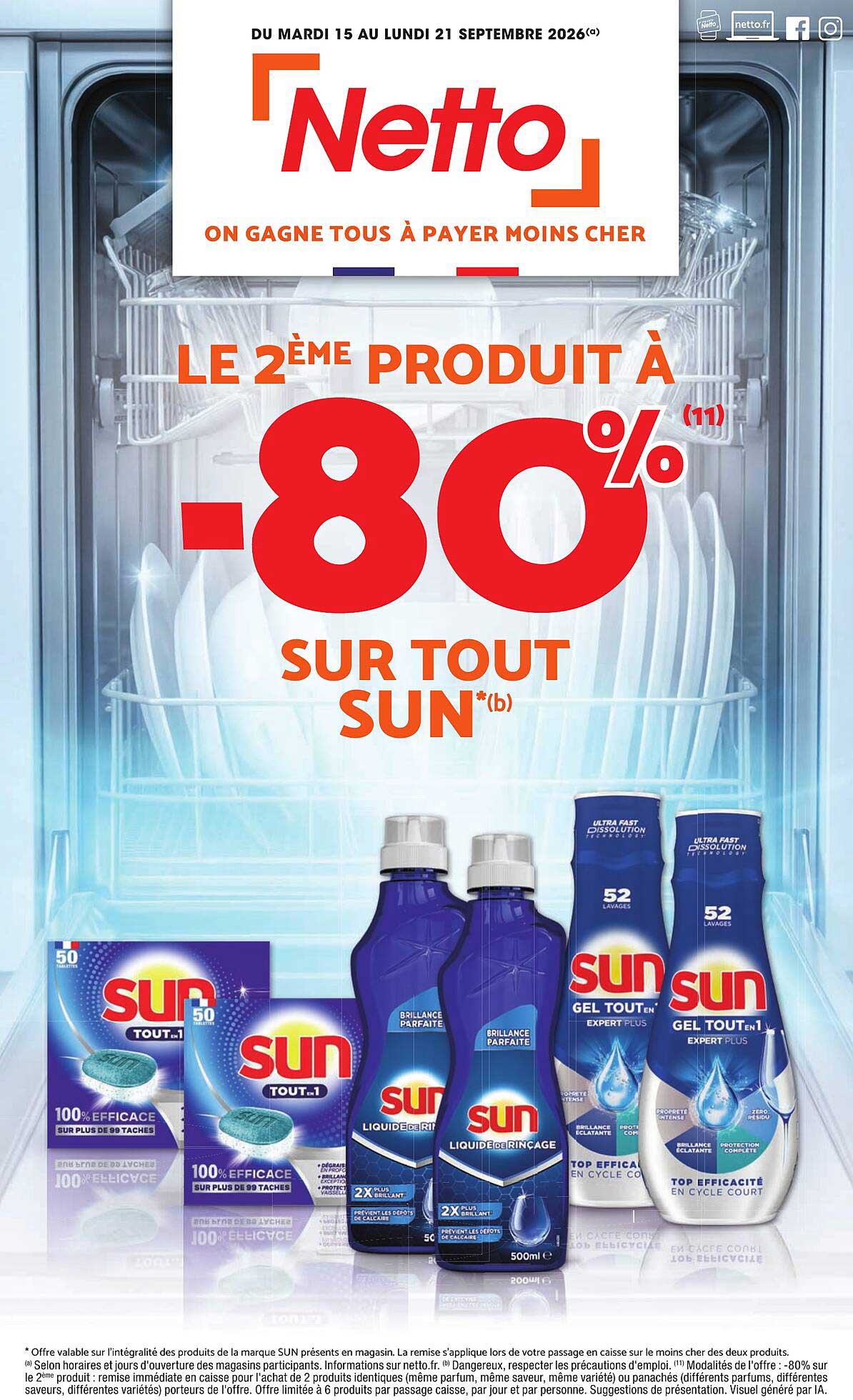 LE 2ÈME PRODUIT À -80% SUR TOUT SUN