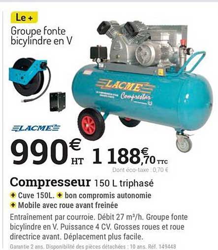 Le + Groupe fonte bicylindre en V