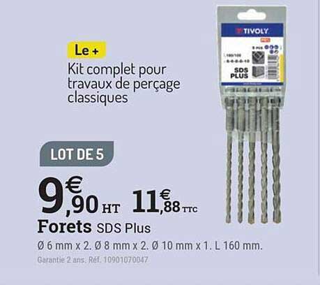 Le + Kit complet pour travaux de perçage classiques