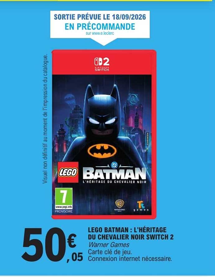 LEGO BATMAN : L'HÉRITAGE DU CHEVALIER NOIR SWITCH 2