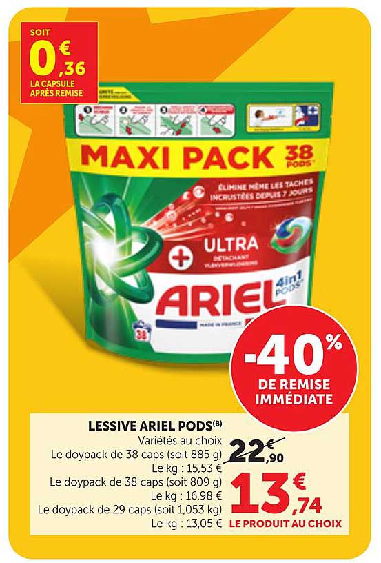 LESSIVE ARIEL PODS(B)