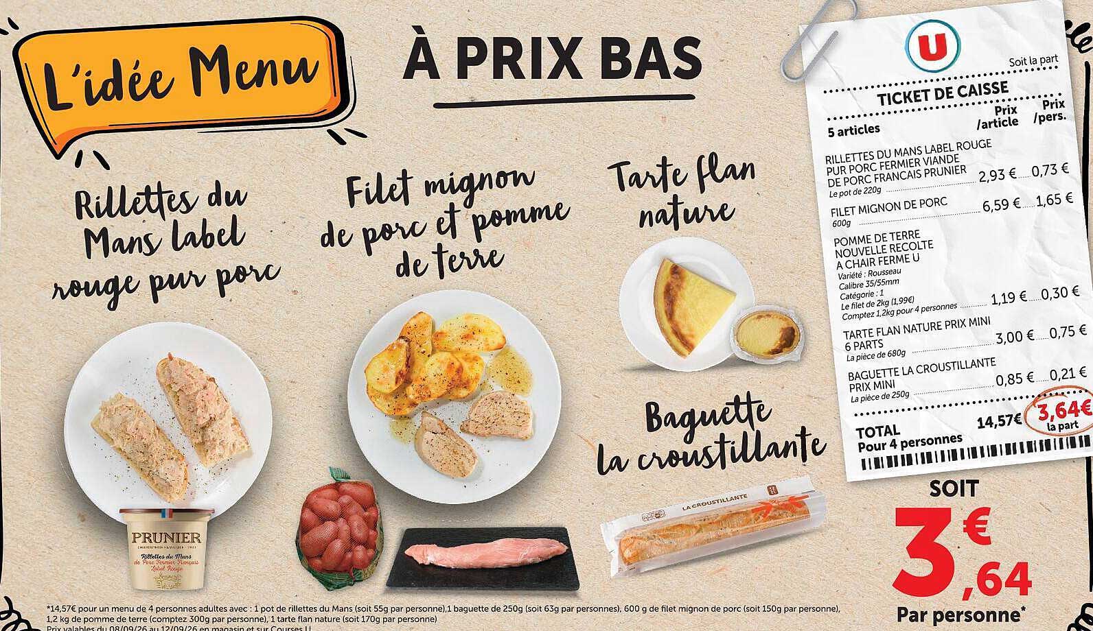 L'idée Menu À PRIX BAS