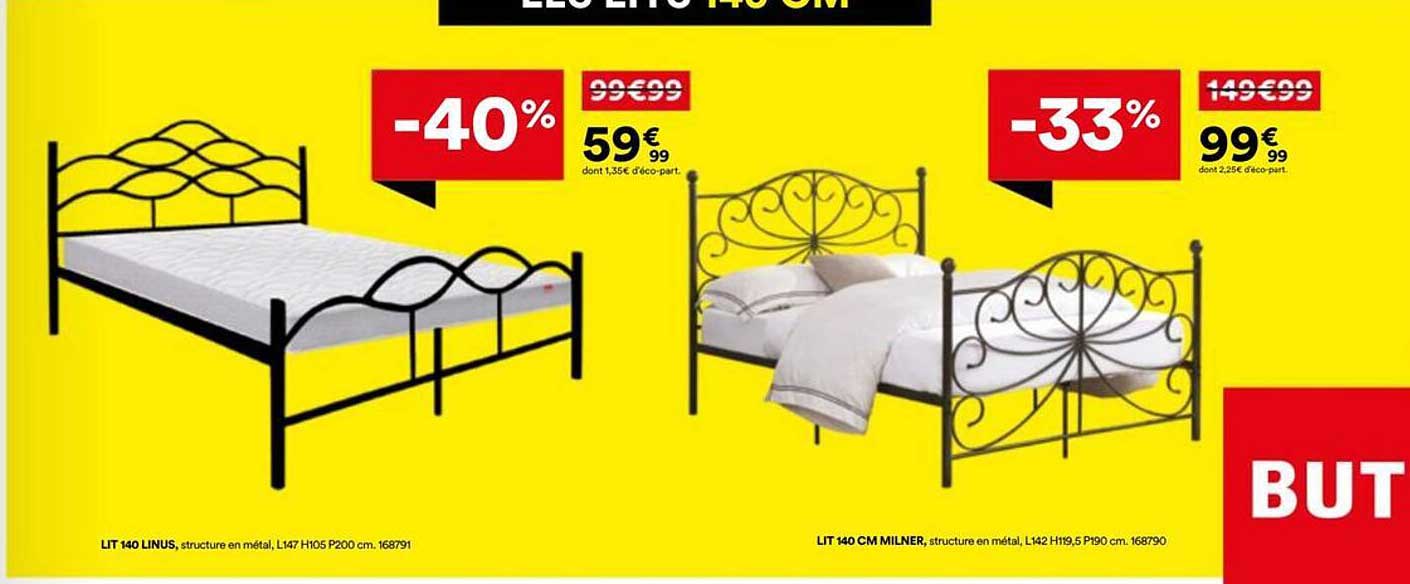 LIT 140 LINUS, structure en métal, L147 H105 P200 cm. 168791
