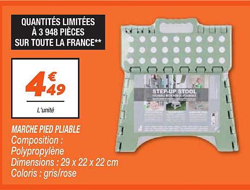MARCHE PIED PLIABLE