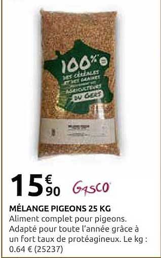 MÉLANGE PIGEONS 25 KG