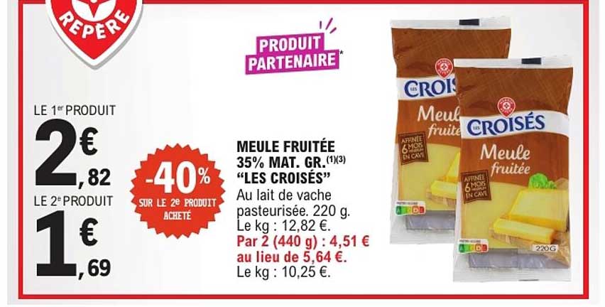 MEULE FRUITÉE 35% MAT. GR. “LES CROISÉS”