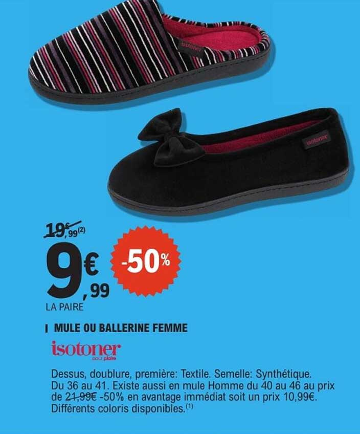 MULE OU BALLERINE FEMME