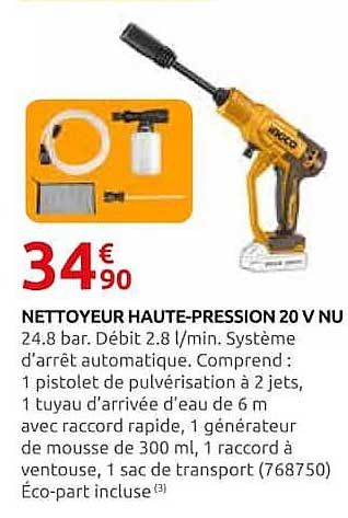 NETTOYEUR HAUTE-PRESSION 20 V NU