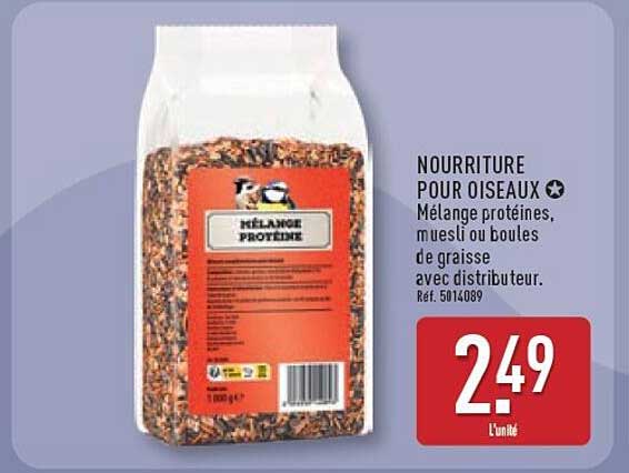 NOURRITURE POUR OISEAUX