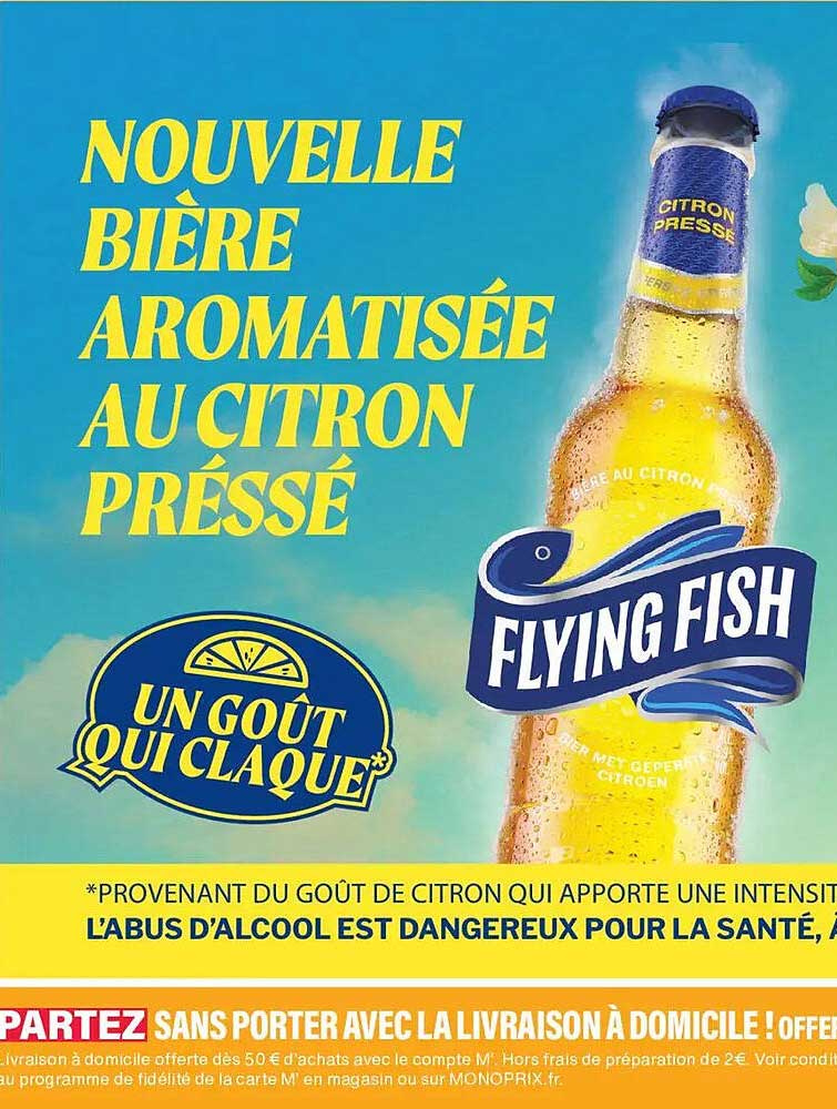 NOUVELLE BIÈRE AROMATISÉE AU CITRON PRESSÉ