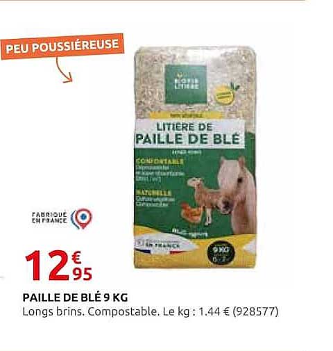 PAILLE DE BLÉ 9 KG