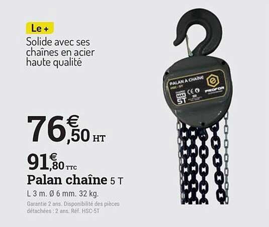 Palan chaîne 5 T