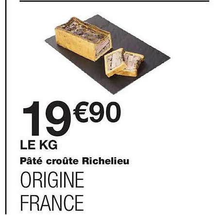 Pâté croûte Richelieu ORIGINE FRANCE