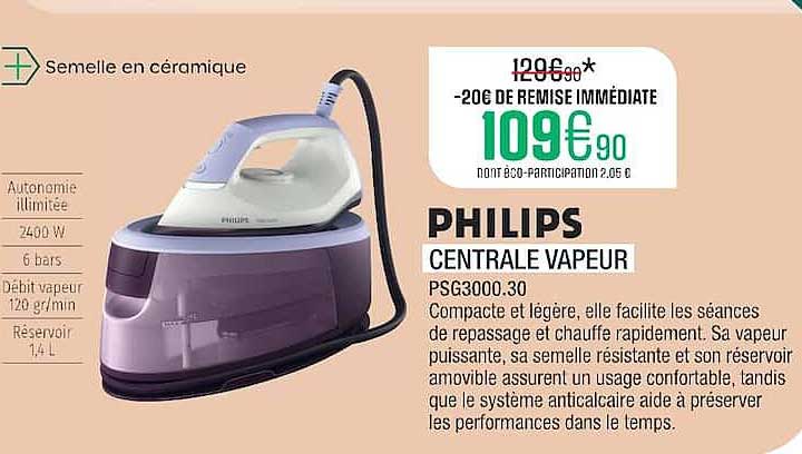 PHILIPS CENTRALE VAPEUR