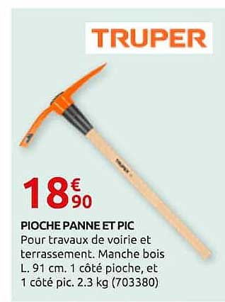 PIOCHE PANNE ET PIC