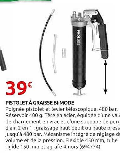 PISTOLET À GRAISSE BI-MODE