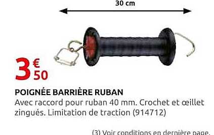 POIGNÉE BARRIÈRE RUBAN