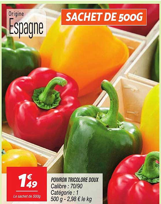 POIVRON TRICOLORE DOUX