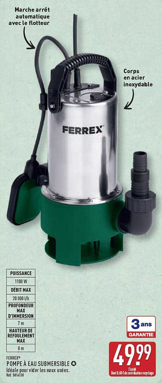 POMPE À EAU SUBMERSIBLE