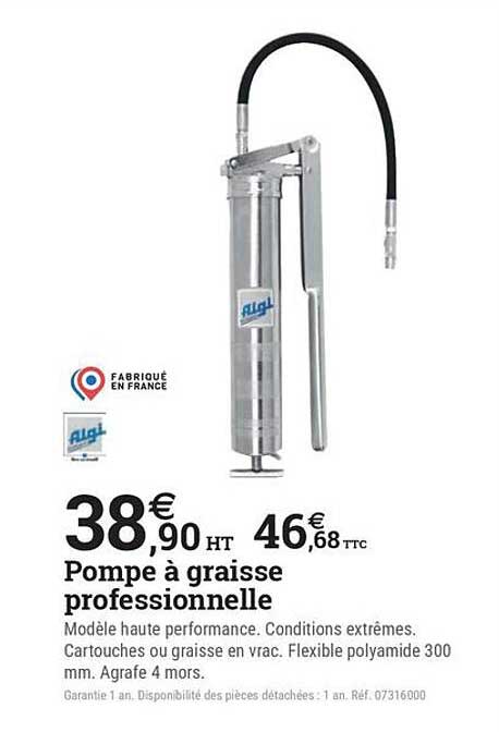 Pompe à graisse professionnelle
