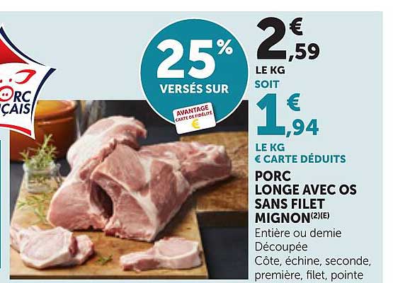 PORC LONGE AVEC OS SANS FILET MIGNON(2)