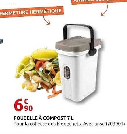 POUBELLE À COMPOST 7 L