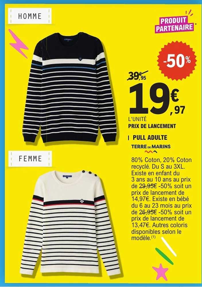 PULL ADULTE TERRE DE MARINS