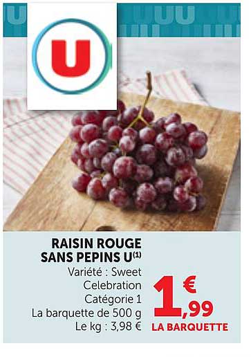 RAISIN ROUGE SANS PEPINS U(1)